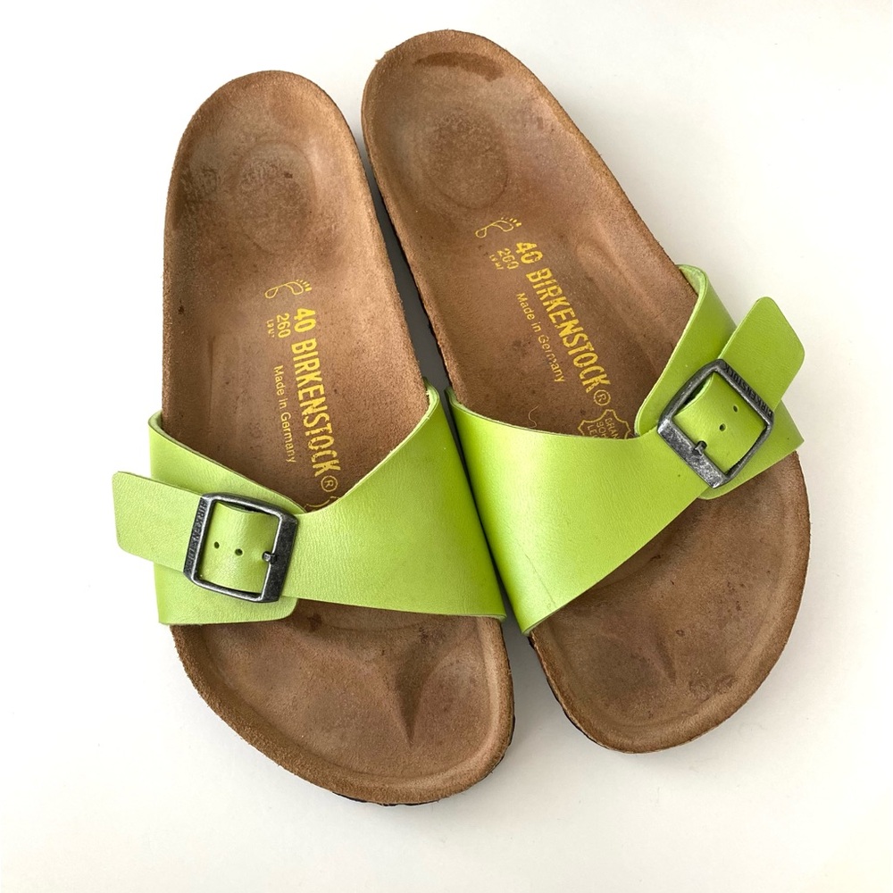 Birkenstock Madrid Birko-Flor Green Buckle EUR 40